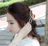 Suoirblss Women Lady Rhinestones Large Hair Claw Clip Hairpin Jaw Clips Thick Hair Accessories Brown