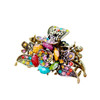 Numblartd Vintage Chic Rose Flower Crystal Rhinestone Imitation Turquoise Fancy Hair Claw Jaw Clips Pins Women Retro All