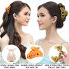 RC ROCHE 6Pcs Claw Clips for Thick Hair Women Jaw Extra Big Jumbo No Slip Hold Strong Cute Sectioning Clamp Medium Class