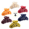 RC ROCHE 6Pcs Claw Clips for Thick Hair Women Jaw Extra Big Jumbo No Slip Hold Strong Cute Sectioning Clamp Medium Class