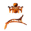 6 Pieces Plastic Nonslip Hair Claw Clips Glossy Prongs Claw Hair Clips Hairpin Clamp with Inner Teeth for Women 3 Classi