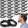 36 Pcs Knotted Flat Elastic Hair Ties for Men No Crease Breakage Ponytail Holders Strong Accessories for Thick Long Curl