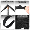 36 Pcs Knotted Flat Elastic Hair Ties for Men No Crease Breakage Ponytail Holders Strong Accessories for Thick Long Curl