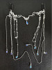 MRKARL Headpiece with Long Tassel Head Chain Silver Hair Chain Fairy Hair Accessories for Girl Women