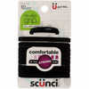 Scunci All Day Hold NoSlip Grip Black Elastics 10 Count Pack of 2