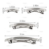 AUEAR French Barrette Iron Rectangle Hair Clips for DIY Clip Craft Bows 120 Pack 4 sizes
