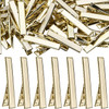BronaGrand Flat Alligator Clips 100pcs 45cm DIY Single Prong Metal Hair Clips Duckbill Hair Clips Blank Hair Slides for