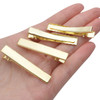 BronaGrand Flat Alligator Clips 100pcs 45cm DIY Single Prong Metal Hair Clips Duckbill Hair Clips Blank Hair Slides for