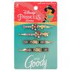 GOODY Bobby Pins 4 Count Disney Princess Jasmine Slideproof Rhinestone Bobbies Hair Accessories for Men Women Boys Girls