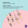 GOODY Bobby Pins 4 Count Disney Princess Jasmine Slideproof Rhinestone Bobbies Hair Accessories for Men Women Boys Girls