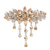 E EMZHOLE Luxury Hair Barrettes Flower Tassel Design Spring Clip Rhinestone Hairpin Crystal Hair Clip Hair Accessories f