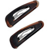 Camila Paris AD892 French Hair Barrettes Clips Snap Hair Slides Clic Clac for Women Styling Girls Side Slidein Metal Sna