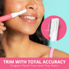 Facial Hair Trimmer for Women Facial Hair Removal Womens Shaver for Upper Lip Chin Eyebrow Compact Dual Blade Electric R