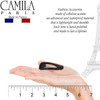 Camila Paris AD862 French Hair Barrette Clips Snap Hair Slides Clic Clac for Women Styling Girls Side Slidein Metal Snap