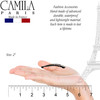 Camila Paris AD872 French Hair Barrettes Clips Snap Hair Slides Clic Clac for Women Styling Girls Side Slidein Metal Sna