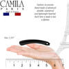 Camila Paris NV134 French Hair Banana Clincher Clip Classic Girls Updo Flexible Ponytail Holder Non Slip Interlocking Ba
