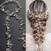 Yean Wedding Hair Vine Long Bridal Headband Hair Accessories for Bride and Bridesmaid 100cm 393inches Silver