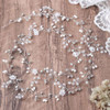 Yean Wedding Hair Vine Long Bridal Headband Hair Accessories for Bride and Bridesmaid 100cm 393inches Silver