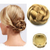 Ayina Large Size Scrunchie Synthetic Hair Chignon Bun Donut Straight Updo Braided Hairpieces Clip in Hair Bun Wedding Ex