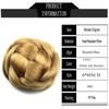 Ayina Large Size Scrunchie Synthetic Hair Chignon Bun Donut Straight Updo Braided Hairpieces Clip in Hair Bun Wedding Ex