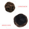 Ayina Large Size Scrunchie Synthetic Hair Chignon Bun Donut Straight Updo Braided Hairpieces Clip in Hair Bun Wedding Ex