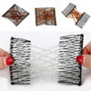 Greatstar 6Pacs EZ Stretch Pearls Combs For Girl Magic Beading Hair CombDouble Clips Hair Styling Accessories for Women