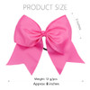 DEEKA 12PCS 8 Two Toned Large Cheer Hair Bows Ponytail Holder Handmade for Teen Girls Softball Cheerleader SportsRedBlac