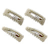 Numblartd 4Pcs Sweet Artificial Pearl BB Barrettes Hairgrip Hair Clips Pins Women Handmade Fashion Alloy Hairpin Side Cl
