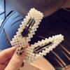 Numblartd 4Pcs Sweet Artificial Pearl BB Barrettes Hairgrip Hair Clips Pins Women Handmade Fashion Alloy Hairpin Side Cl