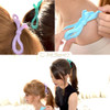 RC ROCHE ORNAMENT 6 Pcs Bow Ribbon Hair Clip Claw Women Banana Ponytail Holder Maker Polished Non Slip Secure Grip Elega