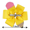 Pencil Girls Hair Bow Ponytail Holder Jumbo Hair Clips For Cheerleader Girls JBC13 1Yellow