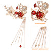 Lurrose Japanese Hairpins Butterfly Tassel Kimono Kanzashi Bobby Pins Hair Clip Hair Ornament Accessory for Traditional