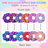 24Pcs Hair Scrunchies for Girls Shiny Metallic Scrunchies Cute Elastic Hair Bands Scrunchy Hair Ties Ponytail Holder for
