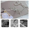 YBSHIN Wedding Hair Pins Silver Crystal Bride Hair Clip Pearl Headpieces Beaded Bridal Hair Accessories for Women and Gi