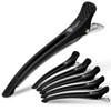 Fagaci Hair Clips Firm Grip Hair Clips for Styling Sectioning with Silicone Band Duckbill Hair Styling Clips 6 Count Bla