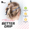 Fagaci Hair Clips Firm Grip Hair Clips for Styling Sectioning with Silicone Band Duckbill Hair Styling Clips 6 Count Bla