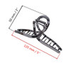 TANG SONG 4PCS Oversize Large Bow Tie Shaped Metal Hair Claw Clips Hair Catch Barrette Jaw Clamp for Women Half Bun Hair
