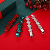 4PCS Christmas Snowflake Hair Clips for Women Holiday Rhinestone Crystal Snowflake Hairpins Xmas Festive Costume Hair Ac
