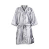 mollensiuer 1 Piece Silver Salon Robes Smock for Clients Hair Salon Client Gown Cape Hair Cutting Smock for Clients Kimo