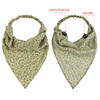 Syhood 6 Pcs Floral Hair Bandanas for Women Girl Boho Hair Scarf Headband with Clip Chiffon Cottagecore Head KerchiefBri
