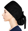 Fesciory Adjustable Working Caps with Button Sweatband Women Ponytail Pouch Hats Long Hair Stethoscope