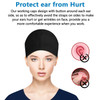 Fesciory Adjustable Working Caps with Button Sweatband Women Ponytail Pouch Hats Long Hair Stethoscope