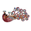 Yusier Peacock Rhinestone Hair Clip Decorative Hair Clips for Women Color Diamond Metal Hair Clip Womens Prom Hair Acces