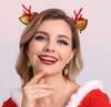 Ludress Christmas Hair Clips Reindeer Antlers Xmas Hair Accessories Hair Barrettes with Deer Horn Ears Christmas Costume