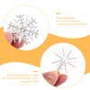 Lurrose Christmas Hair Clips 5pcs Christmas Snowflake Hair Clips Rhinestone Snowflake Hairpins Winter Xmas Hair Barrette