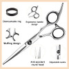 Fcysy Hair Cutting Scissors Set Barber Scissors Thinning Shears Professional Salon Haircutting Tools