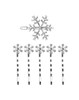 Snowflake Hair Clip Pins for Women Girls Snowflake HairPins Hair Accessories JA99 White