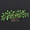 Teyglen Simple Full Rhinestones Wedding Hair Comb Crystal Hair Pieces Luxurious Accessories for Bride Bridal Side Hair C