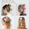 Large Hair Claw Clips 12 Pack Flower Hair Clips for Thin Hair Big Square Matte Strong hold for Thick Hair 3 Styles Hair