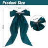 Large Satin Layered Hair Bows Hair Barrettes Clip Long Ribbon Bows Silky Bowknot with long Tail French Style Hair Access